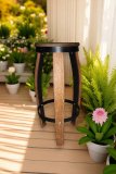 Fass Barhocker M7 Fassbarhocker mit Wunsch - Logo Stehtischhocker Sitzhocker Stuhl Holzstuhl Holzhocker Sitz Hocker