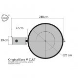 Sonderangebot Kirami Original Breezy M Badefass mit D.170cm mit Kunststoffeinsatz und mit 22KW Cult Auenofen fr 4-6 Personen