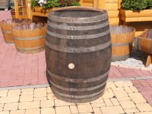400 Liter gebrauchtes dunkles Barrique Eichenfass Weinfass