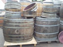 600 Liter ovales gebrauchtes Barrique-Eichenfass