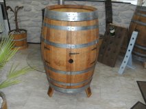 Fassbar - Korsika aus 225/300 Liter gebrauchtem Eichenfass Holzfass Fass Fasstisch Bistrotisch Stehtisch