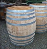 600 Liter rundes gebrauchtes Eichenfass Weinfass Holzfass Wasserfass Regentonne Fass Fassregentonne