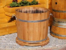 BKE70 Pflanzkbel neu aus Eichenholz mit D. von 70cm, winterfest