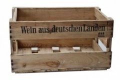 9-er Weinkiste Weinregal aus gebrauchten  Holz - Weinkisten