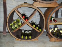 Bacchus-XD Weinregal für bis zu 52 Flaschen aus Eichenholzfass