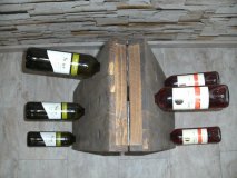 30er Weinbrett Dreieck, Rttelbrett Rttelpult Weinregal FL-Rega