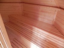 SKF165V2 16,5 m2 Sauna-/ Grillkota Kombi mit Vorraum, Fichte fr ca. 9 Personen