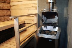 Kelosauna mit 15,5m Grundflche Gartensauna Saunahaus