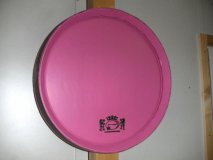 Fassfront Pink 225L D.60cm und 8cm Tiefe aus gebrauchtem Eichenf