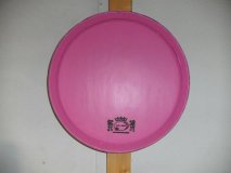 Fassfront Pink 225L D.60cm und 8cm Tiefe aus gebrauchtem Eichenf