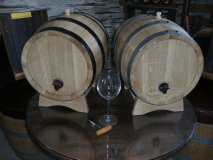 3 Liter Bag in Box - Fass rund, Eichenfass, Weinfass, Holzfass, Saftfass, Schnapsfass, Likrfass, Brandfass